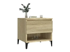Mesa auxiliar madera contrachapada roble Sonoma 50x46x50 cm
