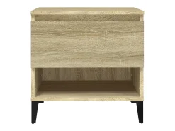 Mesa auxiliar madera contrachapada roble Sonoma 50x46x50 cm
