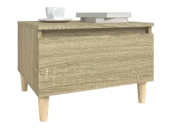 Mesa auxiliar madera contrachapada roble Sonoma 50x46x35 cm