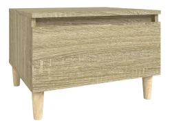 Mesa auxiliar madera contrachapada roble Sonoma 50x46x35 cm