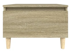 Mesa auxiliar madera contrachapada roble Sonoma 50x46x35 cm