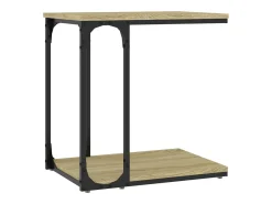 Mesa auxiliar madera contrachapada roble Sonoma 50x35x52 cm