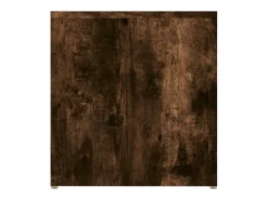 Mesa auxiliar madera contrachapada roble ahumado 59x36x38 cm