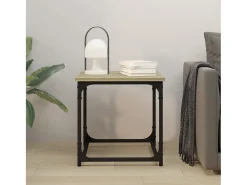 Mesa auxiliar madera contrachapada roble Sonoma 40x40x40 cm