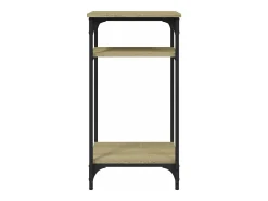 Mesa auxiliar madera contrachapada roble Sonoma 40x30x75 cm
