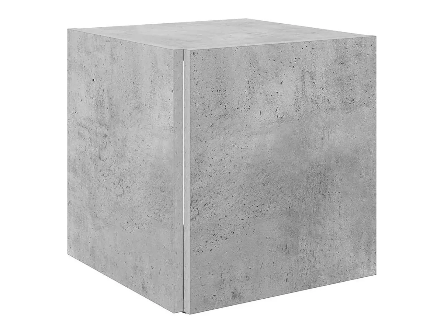 Mesa auxiliar madera contrachapada gris hormigón 33x33x34,5 cm