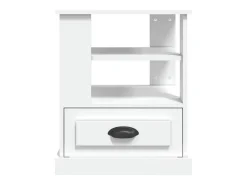 Mesa auxiliar madera contrachapada blanco 50x50x60 cm