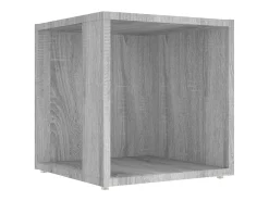 Mesa auxiliar madera contrachapada gris Sonoma 33x33x34,5 cm