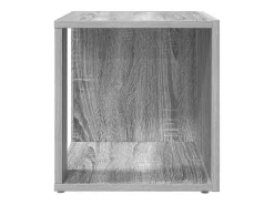 Mesa auxiliar madera contrachapada gris Sonoma 33x33x34,5 cm