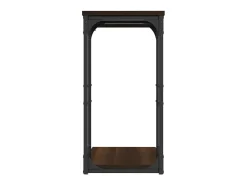 Mesa auxiliar madera contrachapada marrón roble 40x30x60 cm