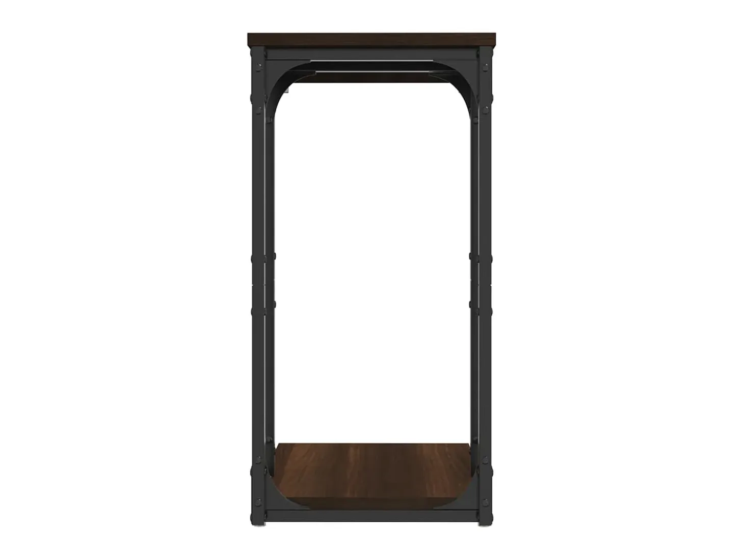 Mesa auxiliar madera contrachapada marrón roble 40x30x60 cm