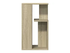 Mesa auxiliar madera de ingeniería roble Sonoma 35x35x60 cm
