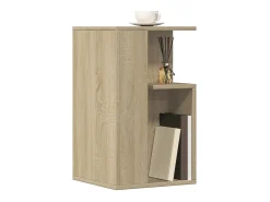 Mesa auxiliar madera de ingeniería roble Sonoma 35x35x60 cm