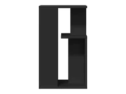Mesa auxiliar madera de ingeniería negro 35x35x60 cm ES570967