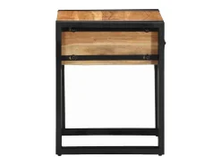 Mesa Auxiliar Marrón 40 x 40 x 50 cm madera maciza de acacia