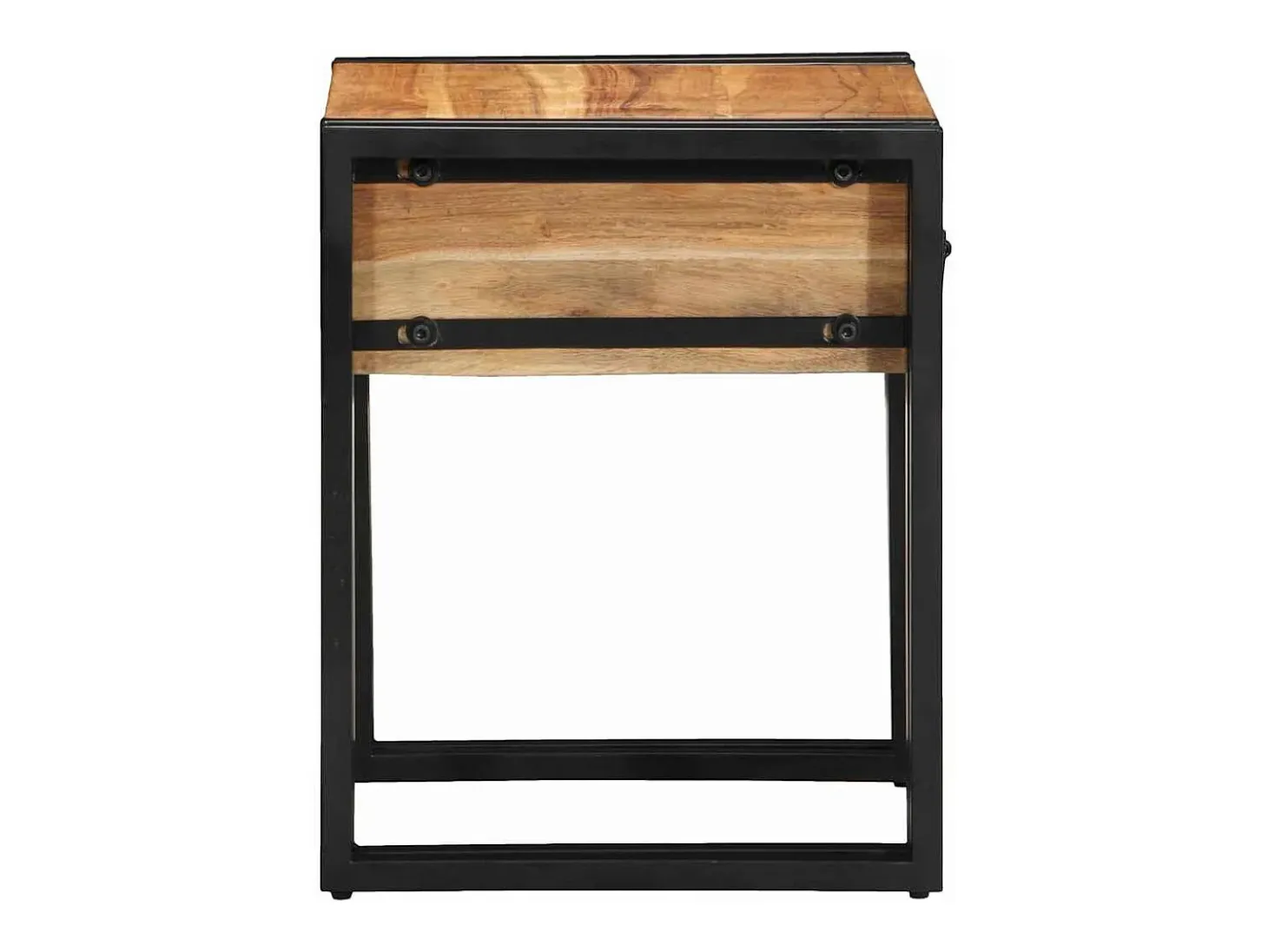 Mesa Auxiliar Marrón 40 x 40 x 50 cm madera maciza de acacia