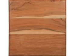 Mesa auxiliar metal madera acacia natural/negro 50x40x50cm WOMO-DESIGN