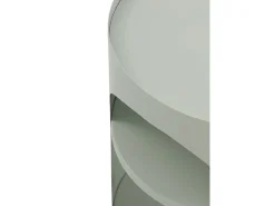 Mesa auxiliar metalica blanca