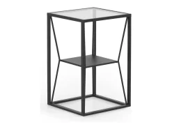 Mesa auxiliar metalica negra