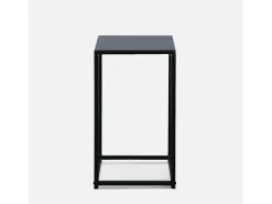 Mesa auxiliar o extremo de sofá, set de 2 negro