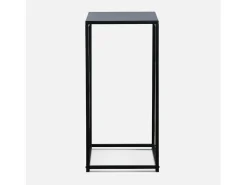 Mesa auxiliar o extremo de sofá, set de 2 negro