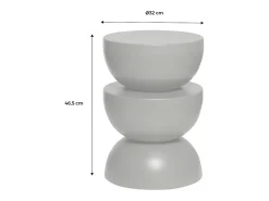 Mesa auxiliar o mesita de metal verde
