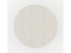 Mesa auxiliar redonda blanca de fibra de arcilla efecto cemento D35 cm - Capri