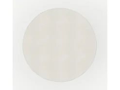 Mesa auxiliar redonda blanca de fibra de arcilla efecto cemento D30 cm - Tahiti