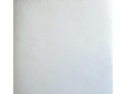 Mesa auxiliar redonda blanca de fibra de arcilla efecto cemento D35 cm - Santorini