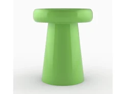 Mesa auxiliar redonda de metal verde - Anouk