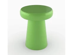 Mesa auxiliar redonda de metal verde - Anouk