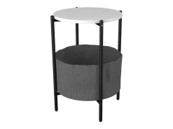 Mesa auxiliar y mesa de centro Pulia Blanco AL. 60 x AN. 43 x P. 43 cm