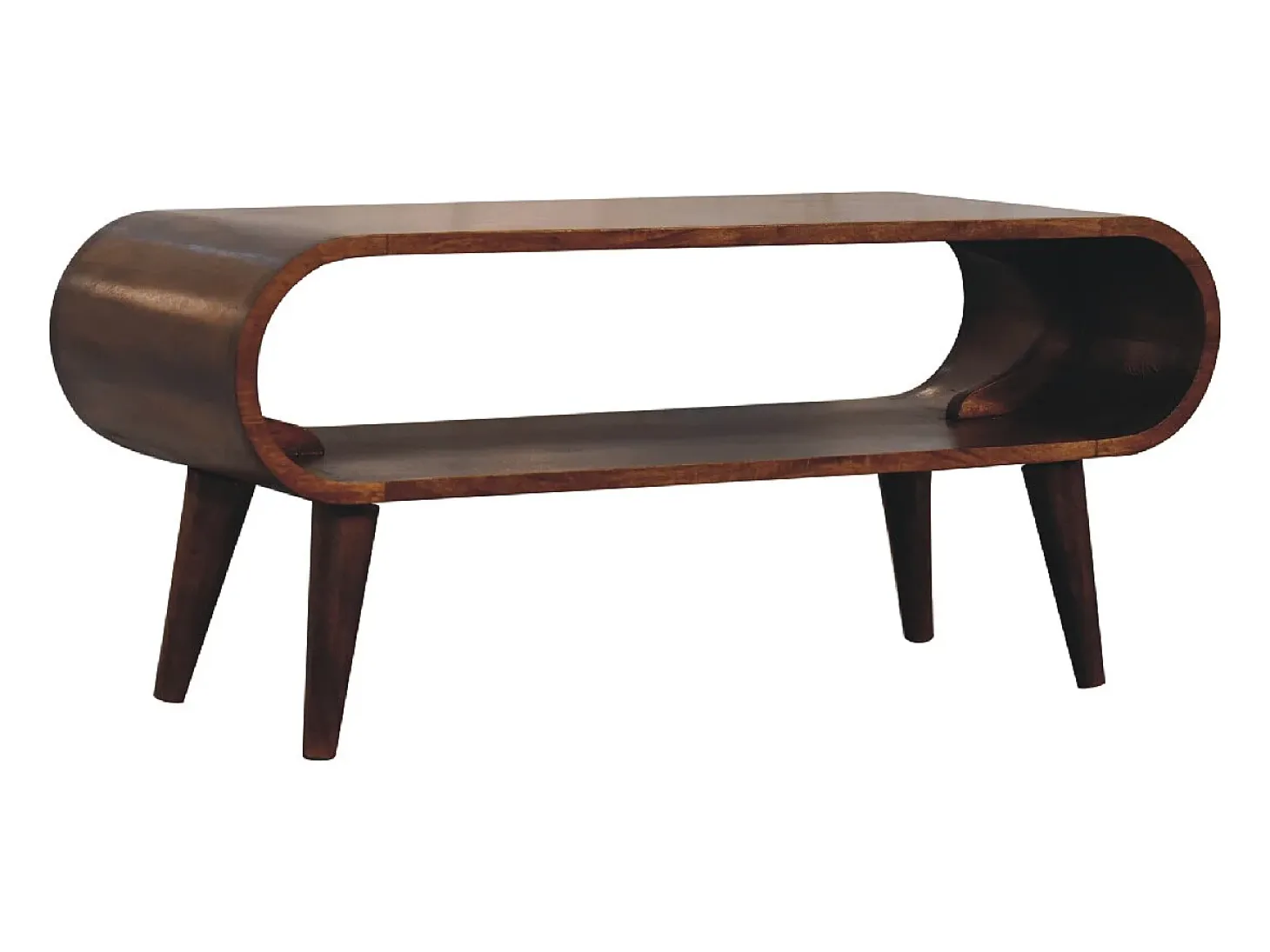 Mesa baja Amaya de estilo nórdico.