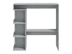 Mesa bar estante almacenaje gris Sonoma 100x50x101,5 cm ES242249