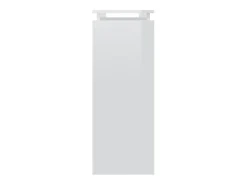 Mesa consola blanca brillante 102x30x80 cm madera de ingeniería