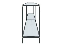 Mesa consola Blanca 180x35x75,5 cm Cristal templado