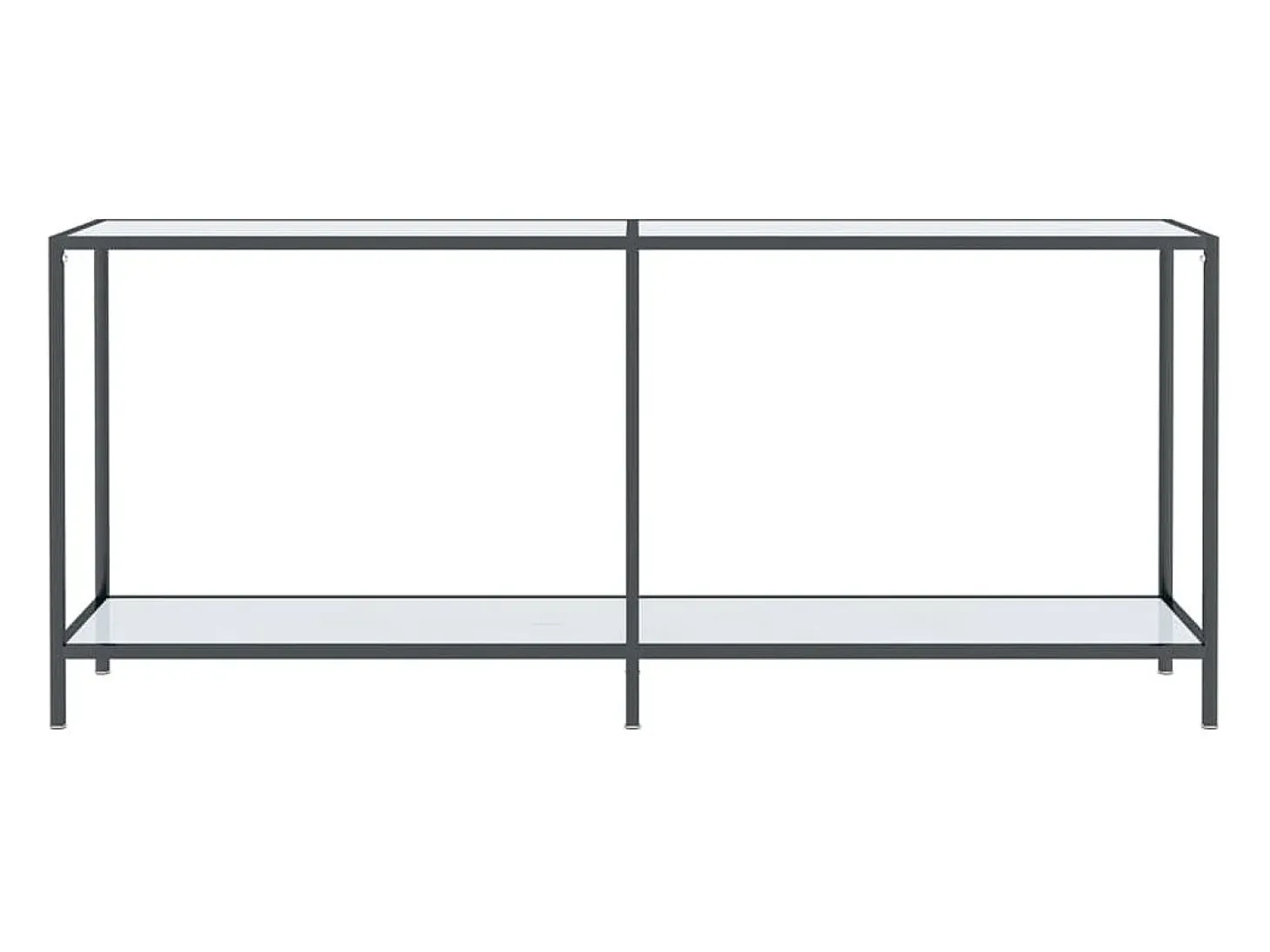 Mesa consola Blanca 180x35x75,5 cm Cristal templado