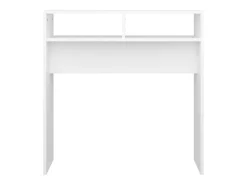 Mesa consola blanca 78x30x80 cm madera de ingeniería