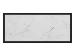 Mesa consola Blanca 80x35x75 cm Cristal templado