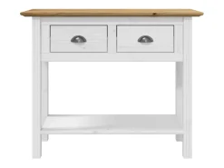 Mesa consola BODO madera maciza de pino marrón 90x34,5x73 cm