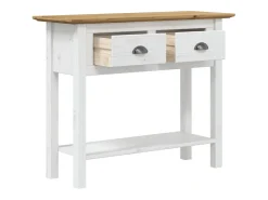 Mesa consola BODO madera maciza de pino marrón 90x34,5x73 cm