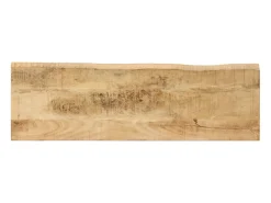 Mesa consola con borde natural madera mango maciza 105x33x76 cm