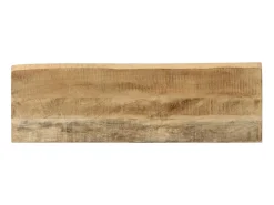 Mesa consola con borde natural madera mango maciza 105x33x76 cm