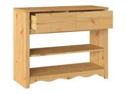 Mesa Consola con cajón Drammen Roble 89.5 x 37 x 73 cm
