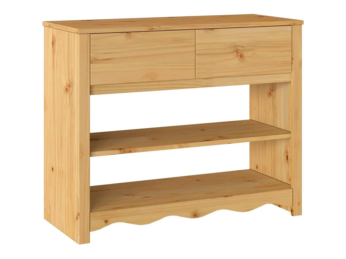 Mesa Consola con cajón Drammen Roble 89.5 x 37 x 73 cm