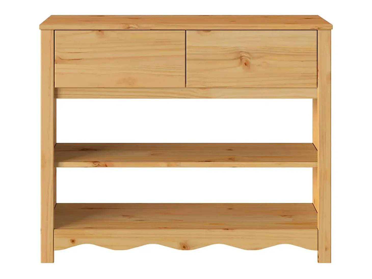 Mesa Consola con cajón Drammen Roble 89.5 x 37 x 73 cm
