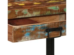 Mesa Consola con cajón Multicolor madera maciza reciclada