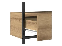 Mesa Consola con cajón Roble artisan 75 x 40 x 75 cm