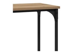 Mesa Consola con estante Roble artisan 101 x 30.5 x 75 cm