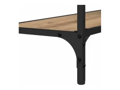 Mesa Consola con estante Roble artisan 101 x 30.5 x 75 cm